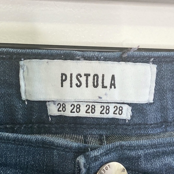 Pistola Indigo Wash Raw Hem Skinny Jeans - Picture 2 of 5